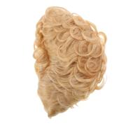 CALLARON Women's Wig Short Wavy Human Hair Wig Layered Curly for Parties Wedding and Stage Performances