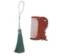 CALLARON Wooden Baby Comb - Green Sandalwood with Zodiac Pattern Scalp Massage Hair Cleaning Comb Ideal for Toddlers & First Birthday Present