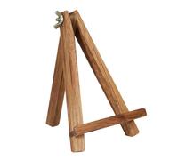 CALLARON Wooden Phone Stand and Painting Display Easel Solid Structure, Coffee Colour Desktop Holder Suitable for Phone and Painting, Foldable Design for Desk Use