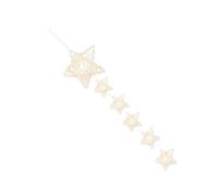 CALLARON Yellow Five-pointed Star Dreamcatcher Hanging Night Light Powered by 3 Aa Batteries Plastic Decorative Pendant for Shop Windows and Coffee Shops