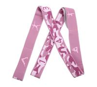 CALLARON Yoga Resistance Stretch Band with Digital Markings, Camouflage Pink Elastic Stretching Belt for Ballet, Pilates, and Full Body Fitness Training