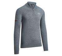 CALLAWAY L/S 1/4 ZIP MOCK STEEL HEATHER - XXL Size: XXL