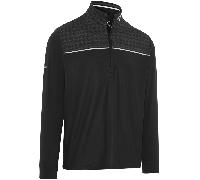 CALLAWAY 2026 ODYSSEY PRINTED BLOCK 1/4 ZIP GOLF SWEATER - CAVIAR