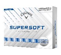 CALLAWAY 2026 SUPERSOFT DISTRESSED STRIPE GOLF BALLS - WHITE / BLUE - LIMTED EDITION