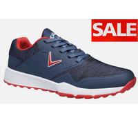CALLAWAY CHEV ACE AERO GOLF SHOES NAVY/RED LIGHTWEIGHT SPIKELESS °