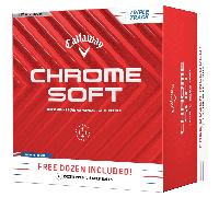 CALLAWAY CHROME SOFT TRIPLE TRACK GOLF BALLS - WHITE - 4 FOR 3