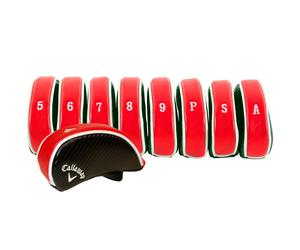 Callaway Deluxe Iron Covers (Pack of 9) - Red