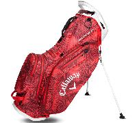 CALLAWAY FAIRWAY 14 HD STAND BAG - RED PALMS / GREY