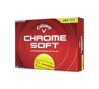 Callaway Golf Chrome Soft Golf Ball 2026, Triple Track 360, Yellow