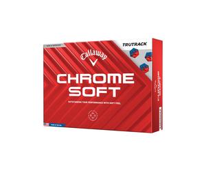 Callaway Golf Chrome Soft Premium Tour Golf Ball 2024 White True Track