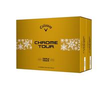 CALLAWAY CHROME TOUR TRIPLE TRACK GOLF BALLS - HOLIDAY DOUBLE DOZEN - Double Dozen Gift Box