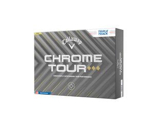 Callaway Golf Chrome Tour Triple Diamond Golf Ball, Triple Track White