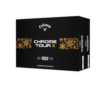 CALLAWAY CHROME TOUR X TRIPLE TRACK GOLF BALLS - HOLIDAY DOUBLE DOZEN - Double Dozen Gift Box