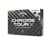 Callaway Golf Chrome Tour X Premium Golf Ball 2024, Blue/Red