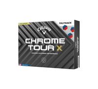 Callaway Golf Chrome Tour X Premium Golf Ball 2024, Blue/Red