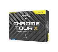 CALLAWAY 2024 CHROME TOUR X GOLF BALLS - YELLOW - 1 Dozen