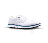 Callaway Golf Links Waterproof Classic Style Golf Shoe, White/Blue, UK 6.5