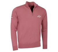 Callaway Golf Mens 1/4 Zip Blended Merino Sweater - Mesa Rose - M
