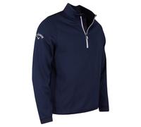 Callaway - Golf Tops for Men, Long Sleeve Hexagon Fleece Base Layer Sweater with Thermal Properties and Moisture Wicking Technology (Peacoat Blue)