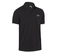 Callaway - Golf Polo Shirt for Men, Short Sleeve Moisture-Wicking Tournament Top with Stretch, UPF50 (Caviar Black)