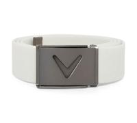 Callaway Golf Mens V-Logo Web Belt - Bright White - One Size