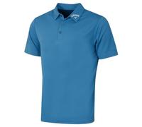 Callaway Golf Mens Ace Micro Texture Polo Shirt - Vallarta Blue - S