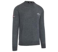 Callaway Golf Mens Crew Neck Merino Mix Sweater - Steel Heather - XL