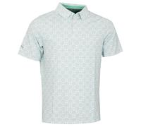 Callaway Golf Mens Golf Foulard Printed Polo Shirt - Neptune Green - L