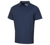 Callaway Golf Mens Golf Trademark Printed Polo Shirt - Peacoat - M