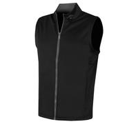 Callaway - Golf Gilet for Men, Short Sleeve Lightweight Vest, Layering Top, Thermal (Caviar Black)