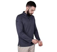 Callaway Golf Mens Long Sleeve Golf Polo Shirt - Navy Chambray Heather - S