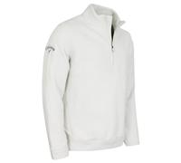 Callaway Golf Mens Long Sleeve Waffle Sweater - White Onyx - XL