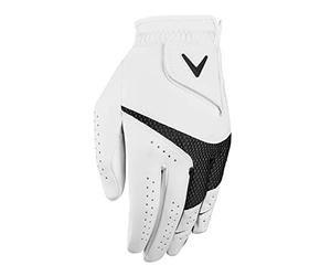 Callaway Golf Mens Weather Spann Left Hand 2 Pack Golf Glove - White - S