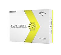 CALLAWAY SUPERSOFT GOLF BALLS - YELLOW - 1 Dozen