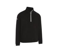 Callaway - Golf Tops for Men, Long Sleeve Hexagon Fleece Base Layer Sweater with Thermal Properties and Moisture Wicking Technology (Caviar Black)