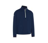 (S, Peacoat) Callaway Golf Mens 2025 Hex Textured Sustainable Thermal Fleece Baselayer