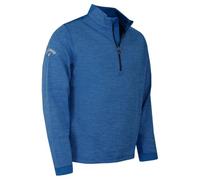 Callaway - Golf Tops for Men, Long Sleeve Hexagon Fleece Base Layer Sweater with Thermal Properties and Moisture Wicking Technology (Galaxy Blue Heather)