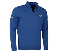 CALLAWAY ODYSSEY MERINO 1/4 ZIP GOLF SWEATER - GALAXY BLUE - XL