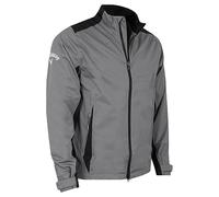 Callaway - Golf Waterproof Jacket for Men, Stormlite II Breathable Full Zip Coat with Stretch, Adjustable Cuffs and Lightweight (Quiet Shade Grey)