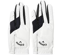 Callaway Golf Weather Spann Glove (Worn on Left Hand, Cadet (Short Fingers) 2019, Medium/Large, White (2-pack))