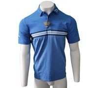 Callaway HEATHERED CHEST STRIPE POLO MAGNETIC HTR - M Size: Medium