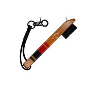 Callaway Heritage Wood Golf Club Brush with Groove Cleaner, Black/Red