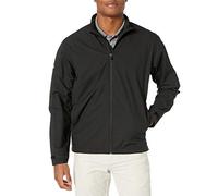 Callaway Men’s Long Sleeve Full-Zip Wind Jacket, Wind and Water Resistant Performance Apparel for Men, Extended Sizes, Black, 3XL