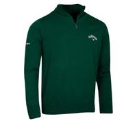 Callaway Mens 1/4 Zip Blended Sweater - Deep Galapagos Green - XL