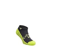Callaway Men's 2022 Men's Tour Cotton Crew Socks, Black/Lime, 6.5-9 UK