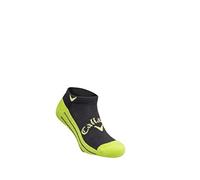 Callaway Men's 2022 Callaway Men's Tour Cotton Crew Socks, Black/Lime, One Size UK