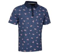 Callaway Mens Azalea Gingham Polo Shirt - Peacoat - XL