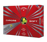 Callaway Men's Cg Bl 16 Chrome Soft Golf Ball, Truvis Yellow/Black, One Dozen