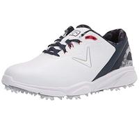 Callaway Men's Coronado V2 Golf Shoe, White/Blue/Red, 8 UK
