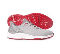 Callaway Men's Coronado V4 Spikeless Golf Shoe, Grey/Red, 11.5